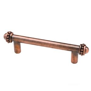 Brainerd 3” or 7.6 cm Beaded Pull in Satin Red Antique